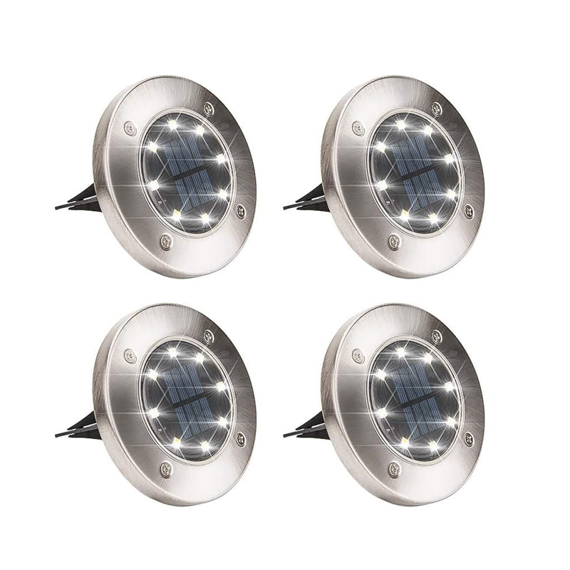 8-LEDS Waterproof Solar Ground Garden Lights - The Grand Bazaar of Australia