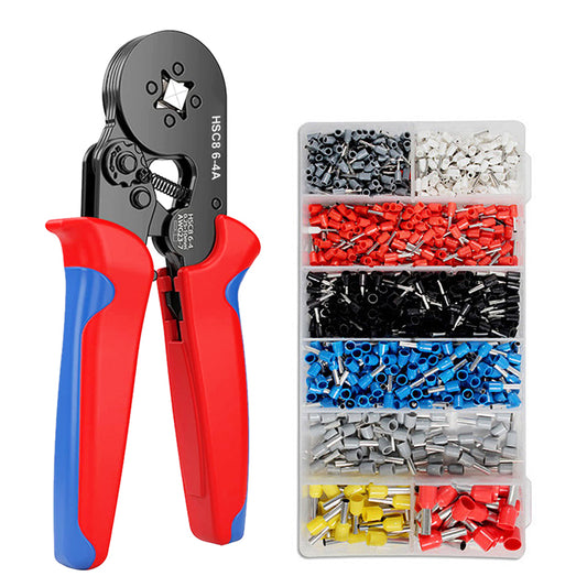 1200 Ferrule Wire End Terminal Ratchet Crimping Plier Kit - The Grand Bazaar of Australia