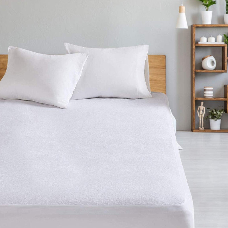 Fully Fitted Non-Woven Cotton Waterproof Mattress Protector Breathable Bed Cover - The Grand Bazaar of Australia
