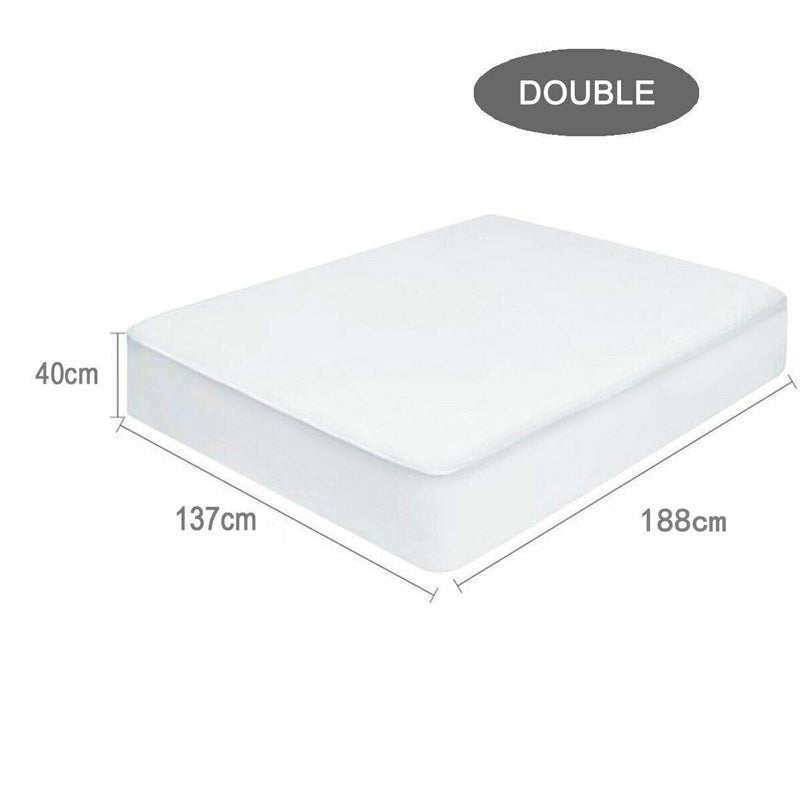 Fully Fitted Non-Woven Cotton Waterproof Mattress Protector Breathable Bed Cover - The Grand Bazaar of Australia