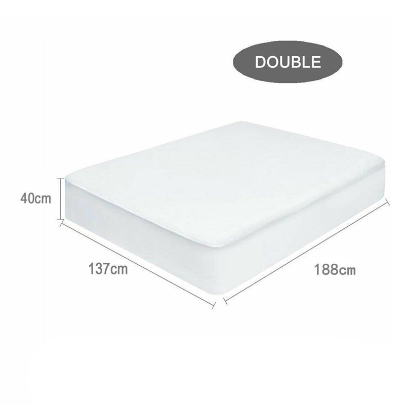 Fully Fitted Non-Woven Cotton Waterproof Mattress Protector Breathable Bed Cover - The Grand Bazaar of Australia