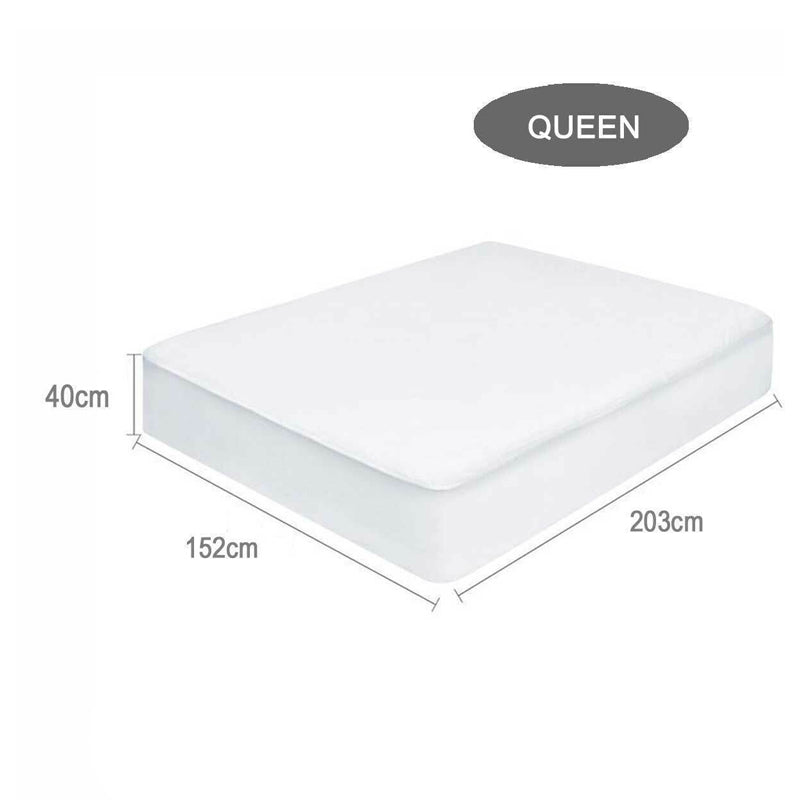 Fully Fitted Non-Woven Cotton Waterproof Mattress Protector Breathable Bed Cover - The Grand Bazaar of Australia