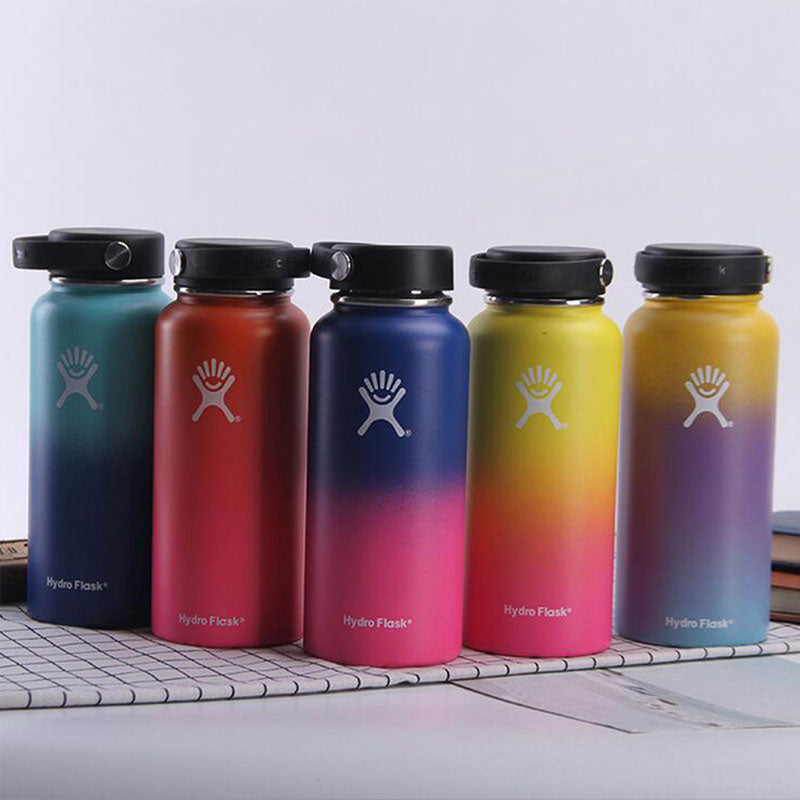 32/40oz Stainless Steel Vacuum Insulated Gradient Thermos Water Bottle - The Grand Bazaar of Australia