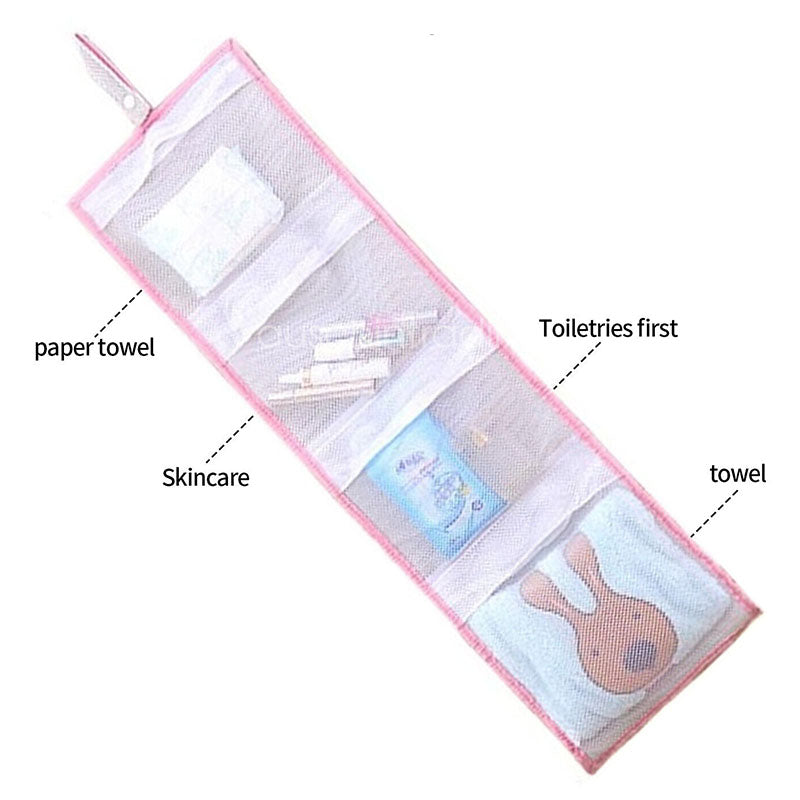 Portable Reusable Bath Hanging Mesh Bag Organizer for Toiletry Storage - The Grand Bazaar of Australia