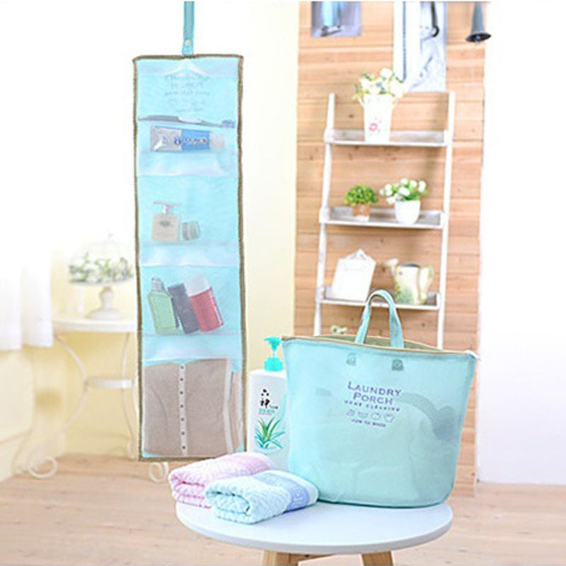 Portable Reusable Bath Hanging Mesh Bag Organizer for Toiletry Storage - The Grand Bazaar of Australia