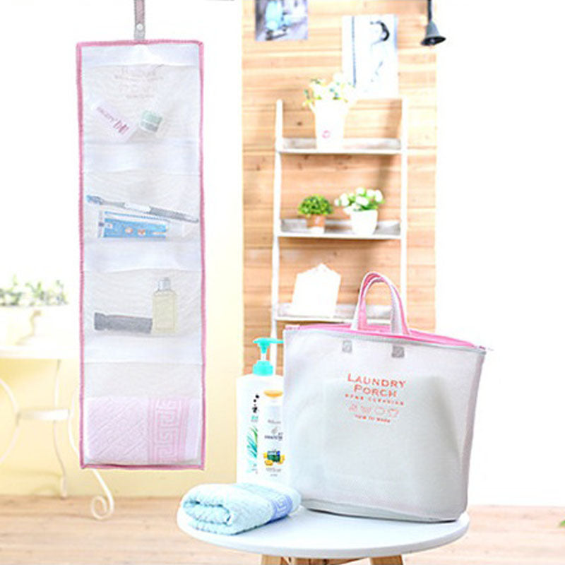 Portable Reusable Bath Hanging Mesh Bag Organizer for Toiletry Storage - The Grand Bazaar of Australia