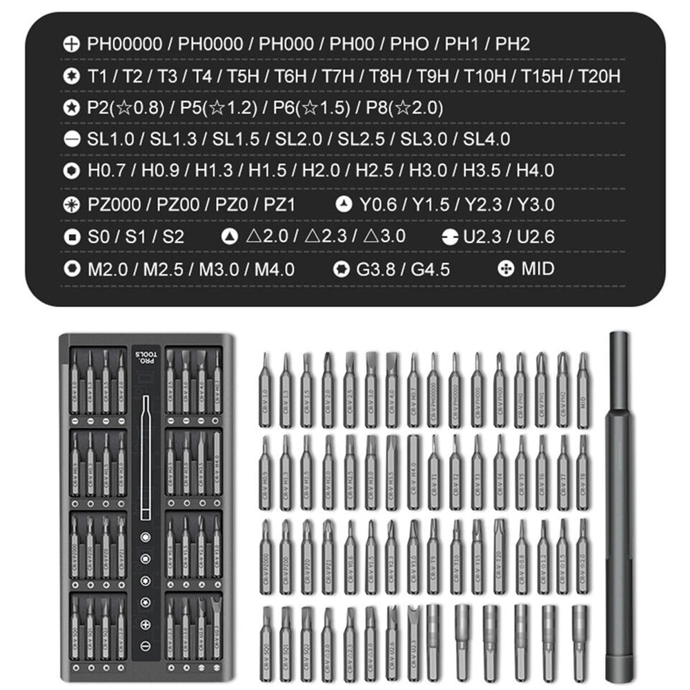 Precision 63-in-1 Magnetic Screwdriver Set for Repair and Maintenance - The Grand Bazaar of Australia