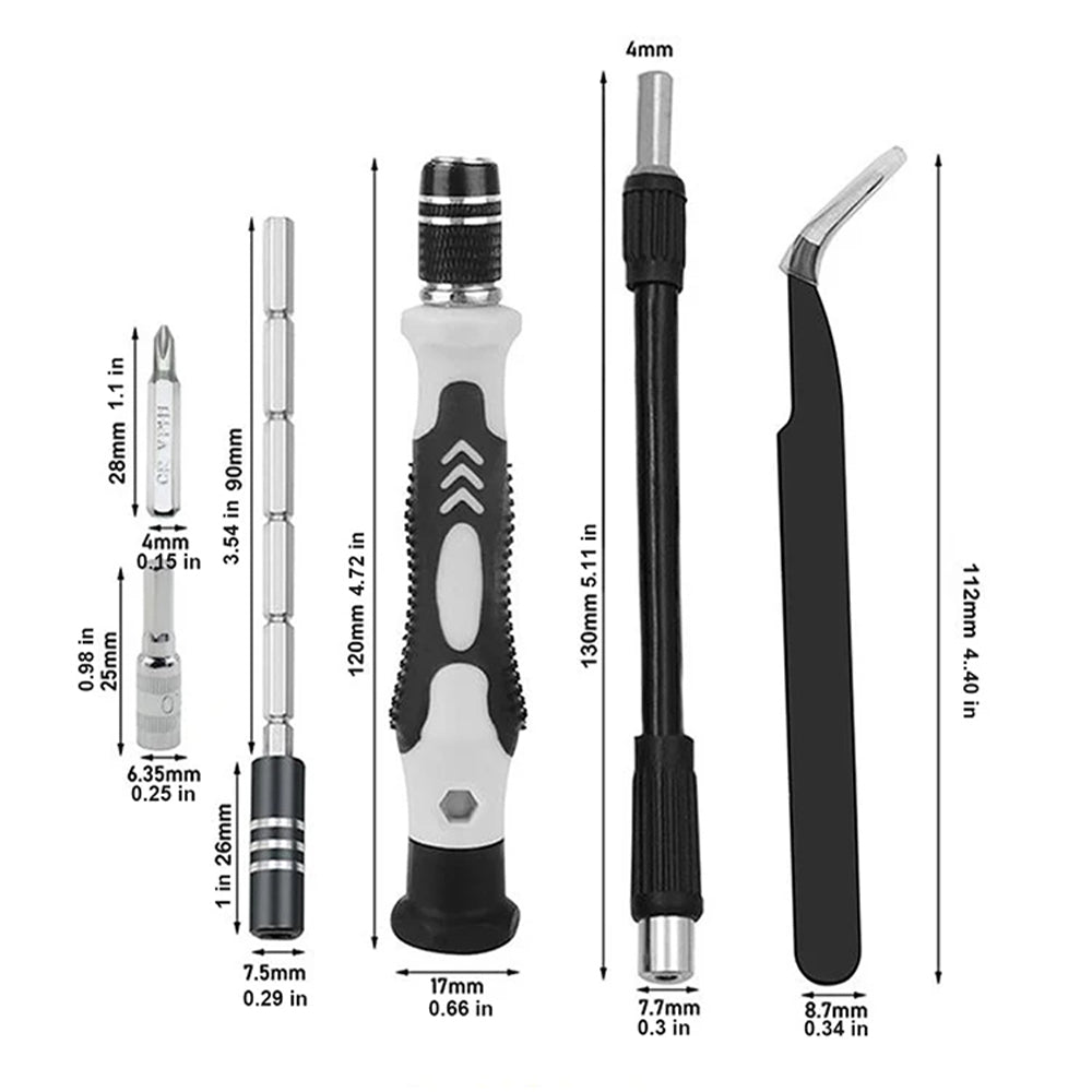 Precision 116 in 1 Magnetic Screwdriver Set Professional Repair Tool Kit - The Grand Bazaar of Australia