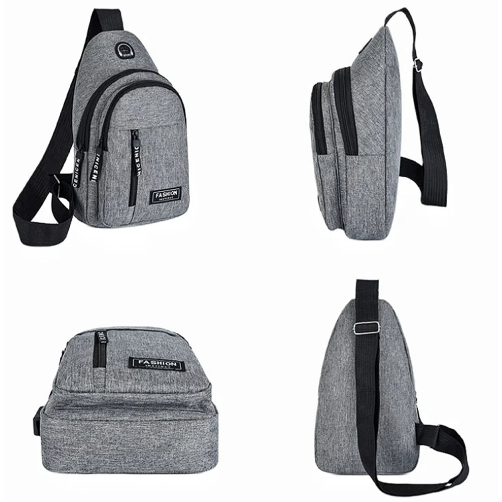 Men's Fashion Trend Oxford Cloth Casual Waterproof Messenger Shoulder Bag - The Grand Bazaar of Australia