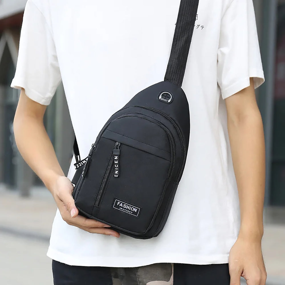 Men's Fashion Trend Oxford Cloth Casual Waterproof Messenger Shoulder Bag - The Grand Bazaar of Australia