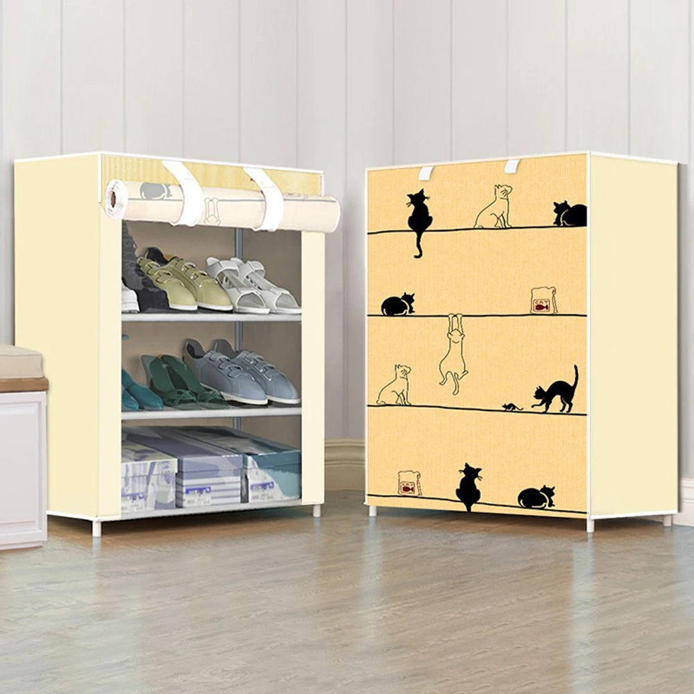 Nonwovens Fabric Dustproof Multilayer Shoes Cabinet Organizer for Simple Storage and Organization - The Grand Bazaar of Australia