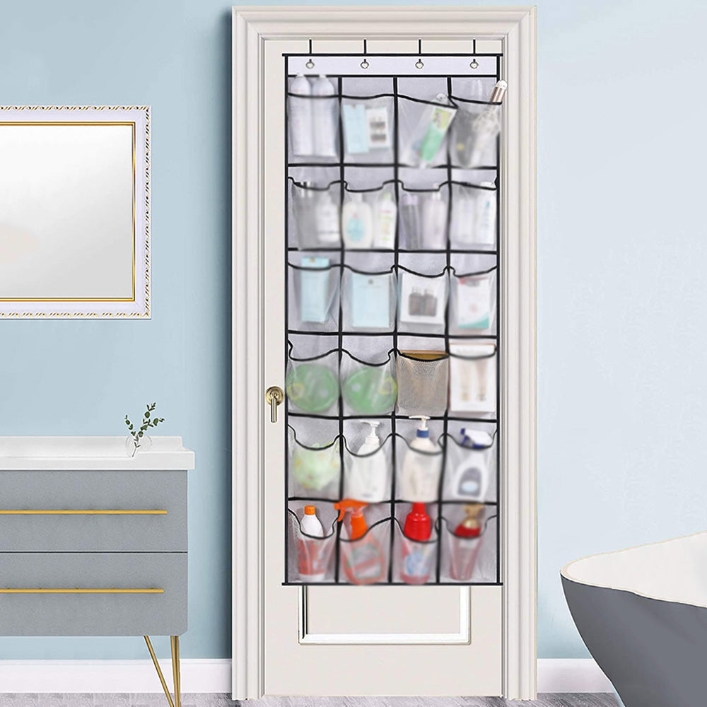 24 Grid Wall-Mounted Sundries Organizer with Mesh Pocket - The Grand Bazaar of Australia