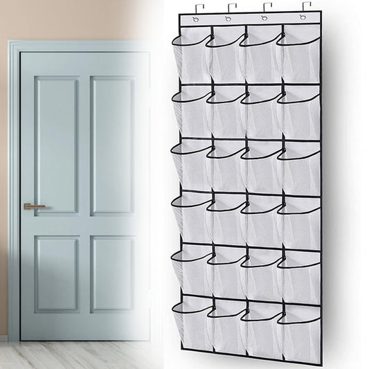 24 Grid Wall-Mounted Sundries Organizer with Mesh Pocket - The Grand Bazaar of Australia
