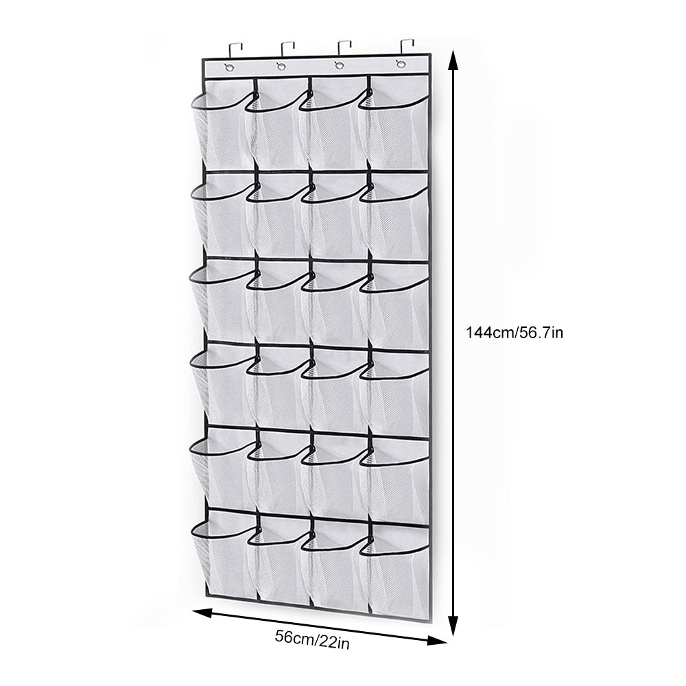 24 Grid Wall-Mounted Sundries Organizer with Mesh Pocket - The Grand Bazaar of Australia