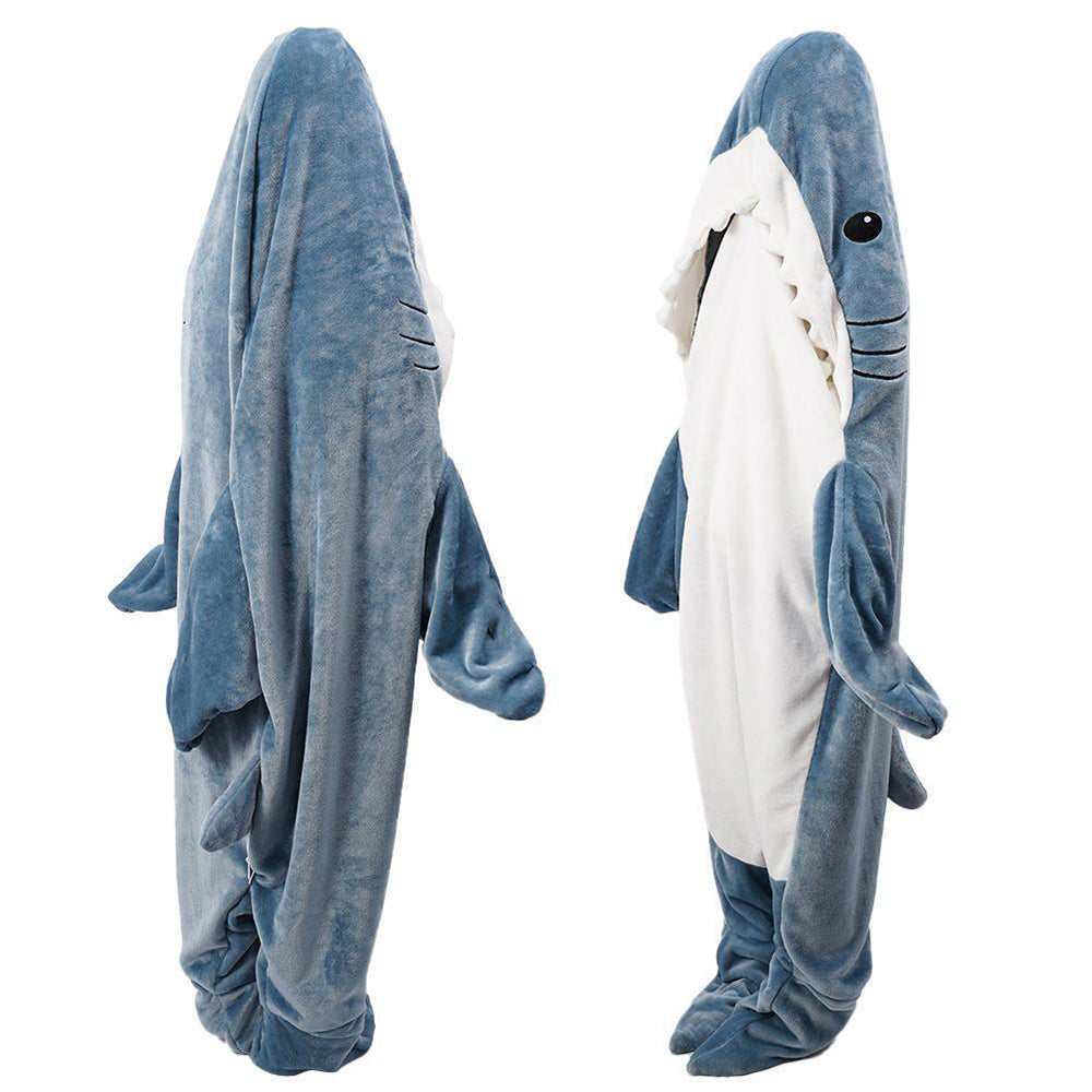 Funny Homewear Shark Onesie Sleeping Bag Winter Warm Blanket - The Grand Bazaar of Australia