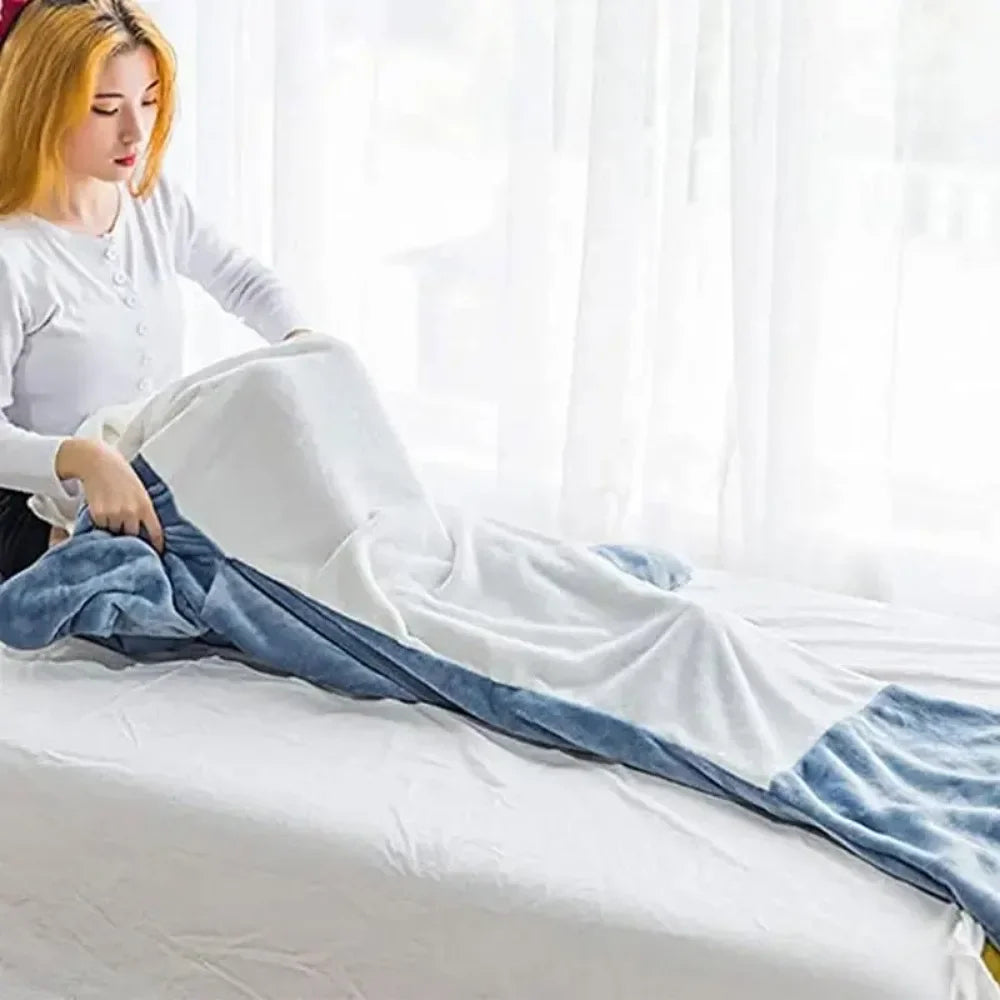 Funny Homewear Shark Onesie Sleeping Bag Winter Warm Blanket - The Grand Bazaar of Australia