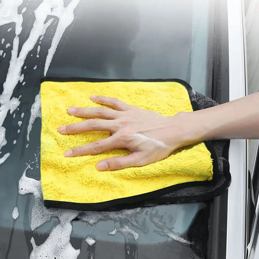 3/5/10Pcs Ultra-Soft Dual Layer Microfiber Towels for Car Washing and Household - The Grand Bazaar of Australia