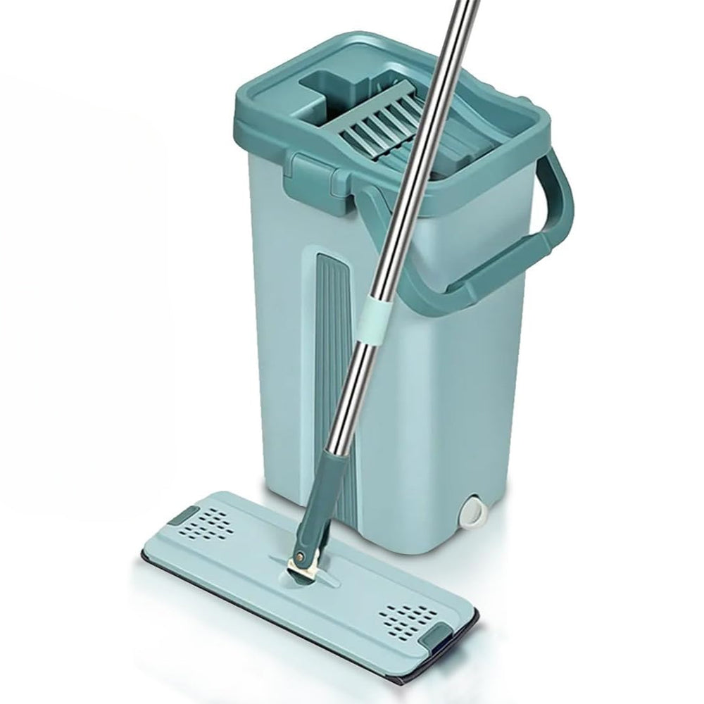 Wet or Dry Usage Hands-Free Mopping System with Bucket and Microfiber Pads - The Grand Bazaar of Australia