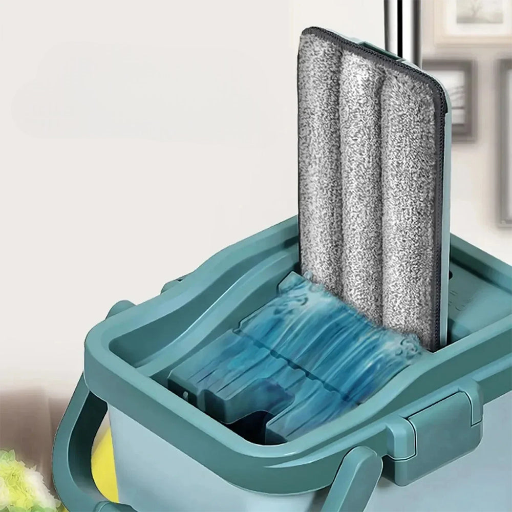 Wet or Dry Usage Hands-Free Mopping System with Bucket and Microfiber Pads - The Grand Bazaar of Australia