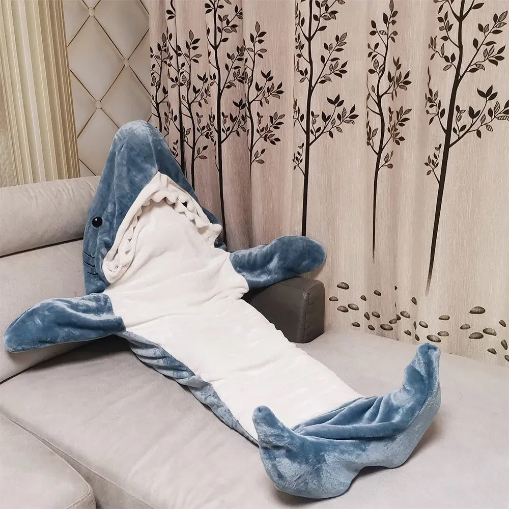 Funny Homewear Shark Onesie Sleeping Bag Winter Warm Blanket - The Grand Bazaar of Australia