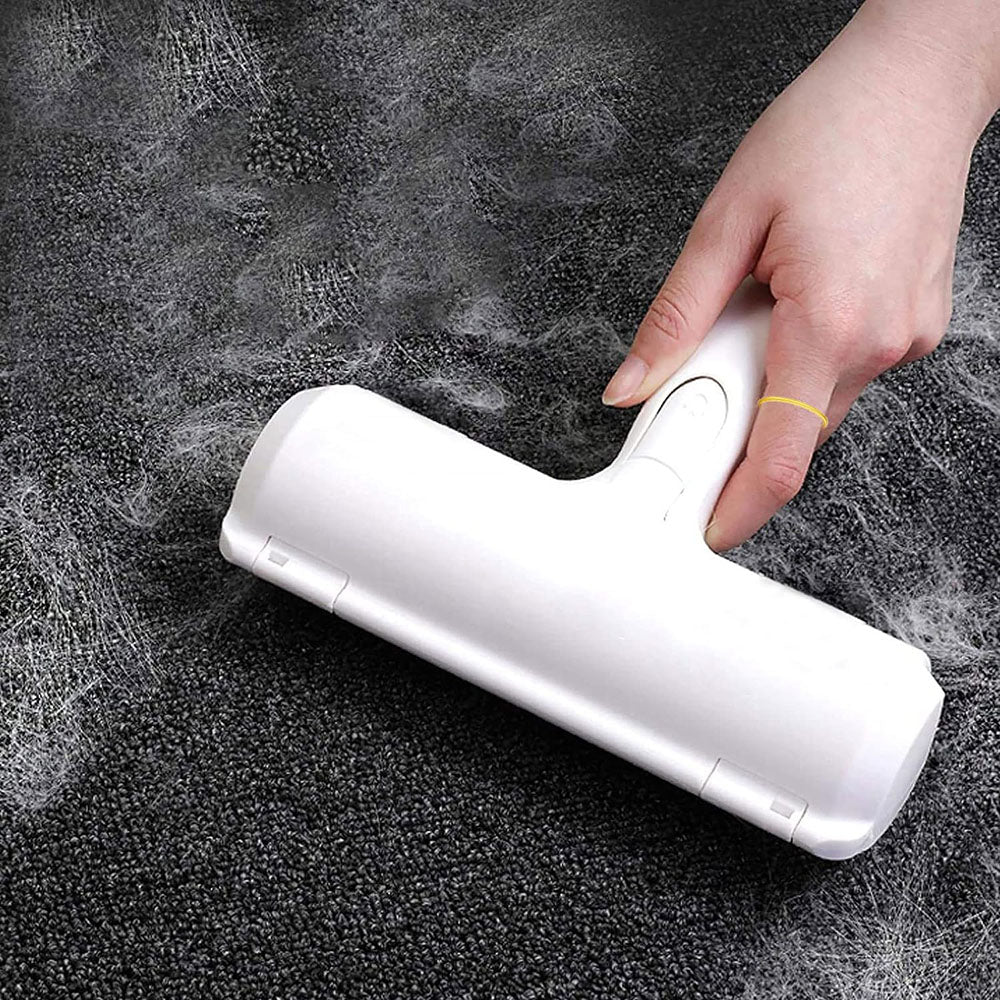 One-Handed Lint Removal Pet Hair Remover Roller - Blue - The Grand Bazaar of Australia