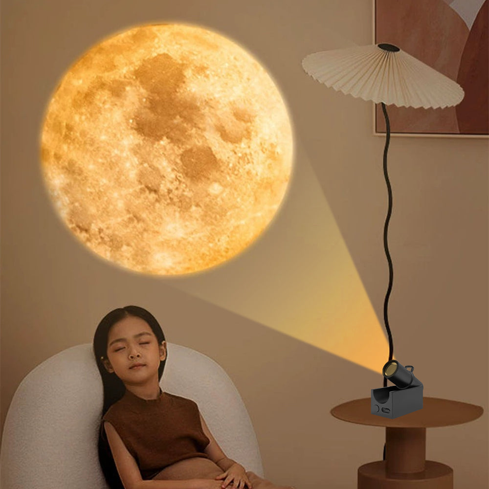 USB-Rechargeable LED Moon Projector for Bedroom Décor & Birthday Gift - The Grand Bazaar of Australia