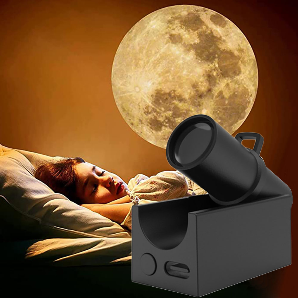 USB-Rechargeable LED Moon Projector for Bedroom Décor & Birthday Gift - The Grand Bazaar of Australia