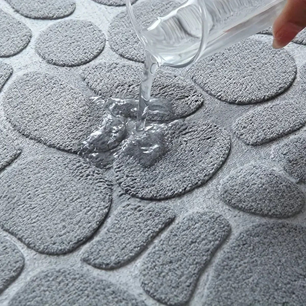 Cobblestone Design Quick Drying 3D Non-Slip Bath Mat - The Grand Bazaar of Australia