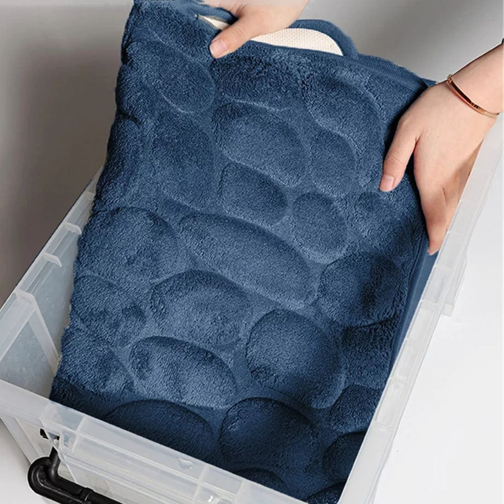 Cobblestone Design Quick Drying 3D Non-Slip Bath Mat - The Grand Bazaar of Australia