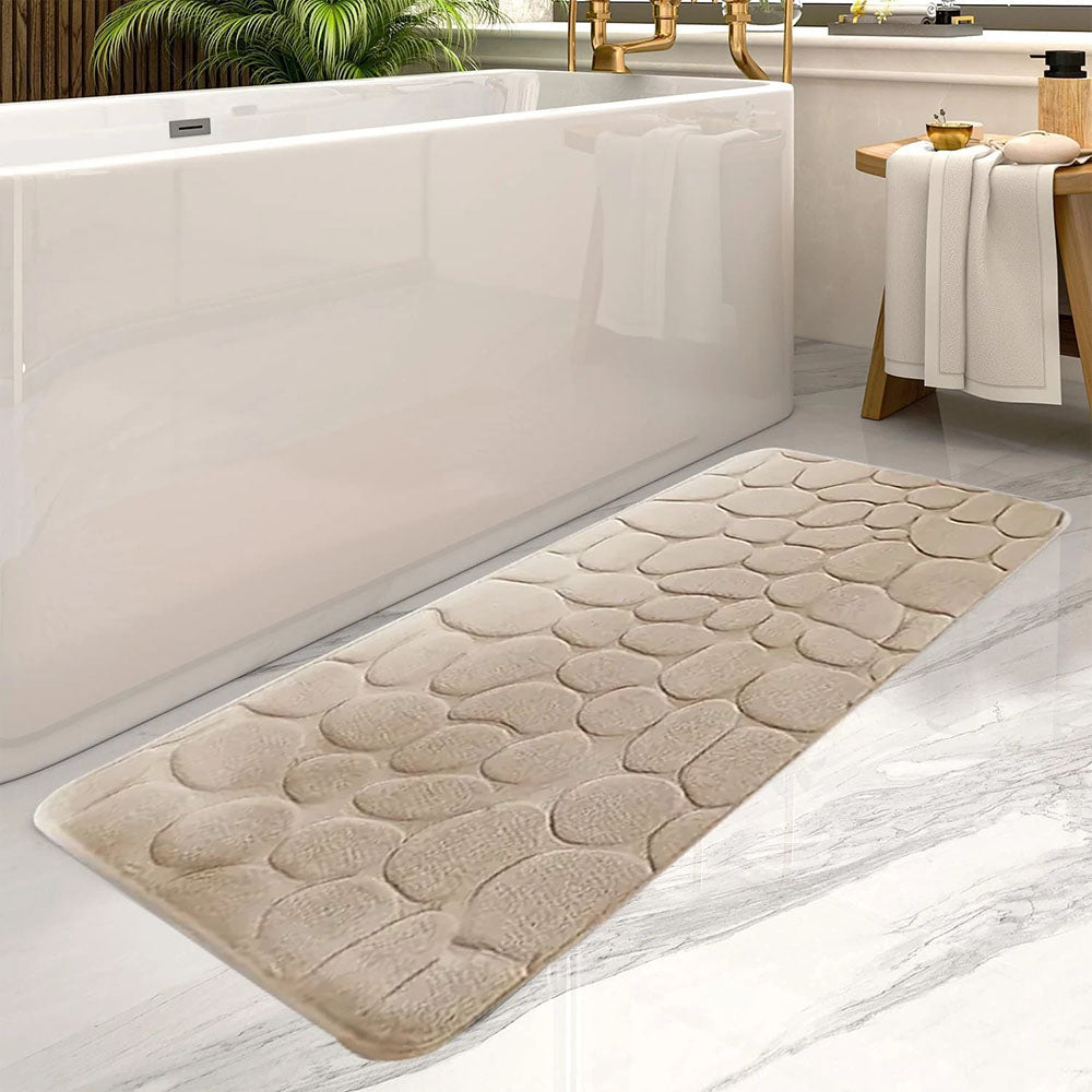 Ultra Absorbent Long Bathroom Floor Mat Anti-Slip Bathtub Rug for Home Decoration - The Grand Bazaar of Australia