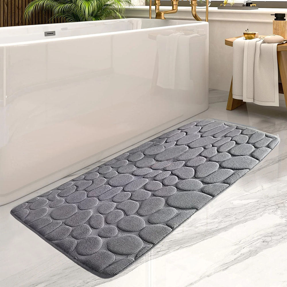 Ultra Absorbent Long Bathroom Floor Mat Anti-Slip Bathtub Rug for Home Decoration - The Grand Bazaar of Australia