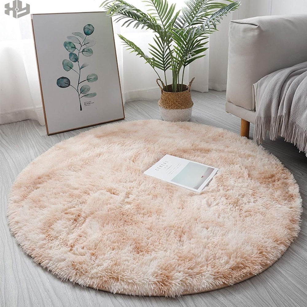 Super Soft Plush Round Rug Mat Fluffy Salon Thick Pile Carpets - The Grand Bazaar of Australia
