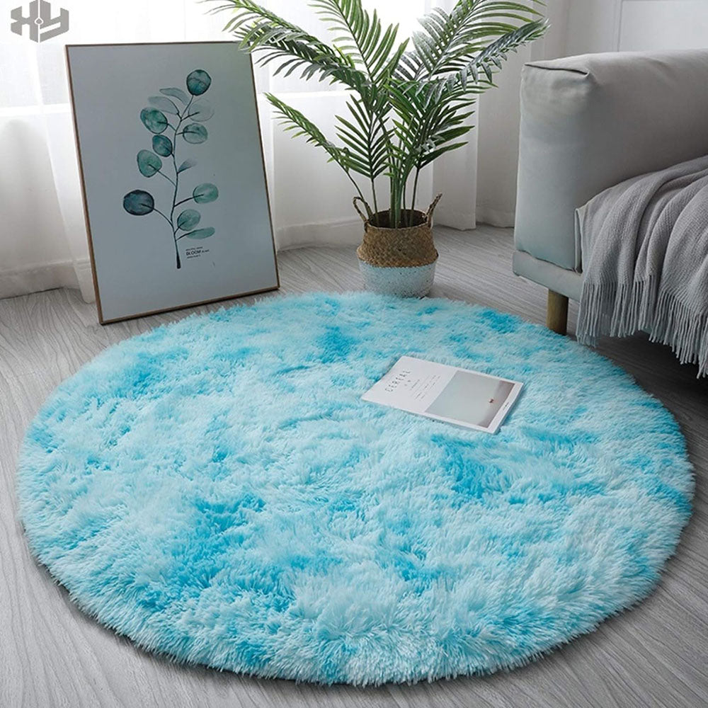 Super Soft Plush Round Rug Mat Fluffy Salon Thick Pile Carpets - The Grand Bazaar of Australia