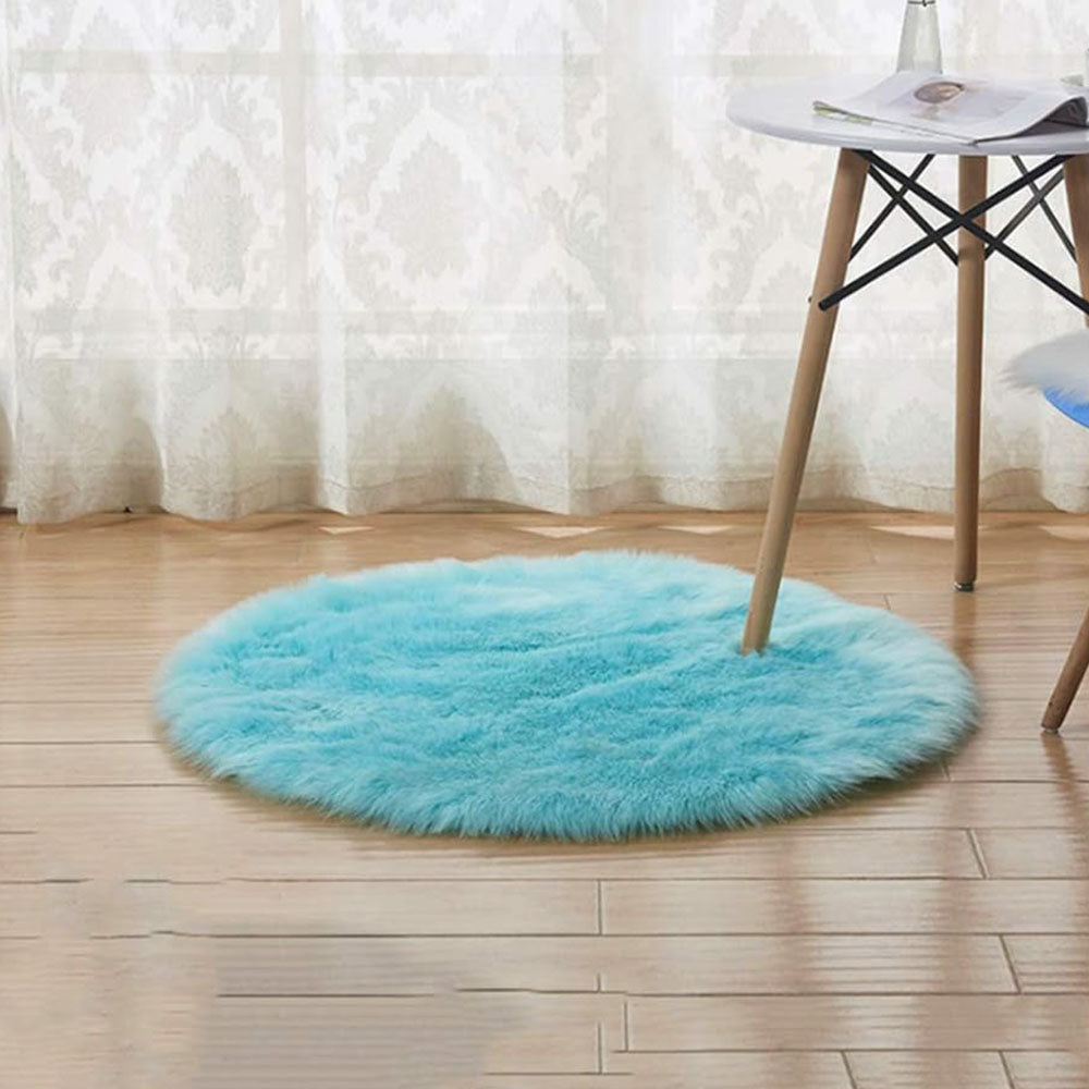 Super Soft Plush Round Rug Mat Fluffy Salon Thick Pile Carpets - The Grand Bazaar of Australia