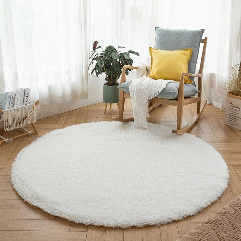 Super Soft Plush Round Rug Mat Fluffy Salon Thick Pile Carpets - The Grand Bazaar of Australia