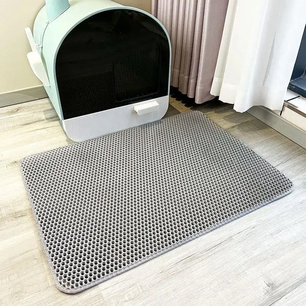 Double Layer Waterproof Cat Litter Mat Non-slip Washable Cat Sand Mat - The Grand Bazaar of Australia