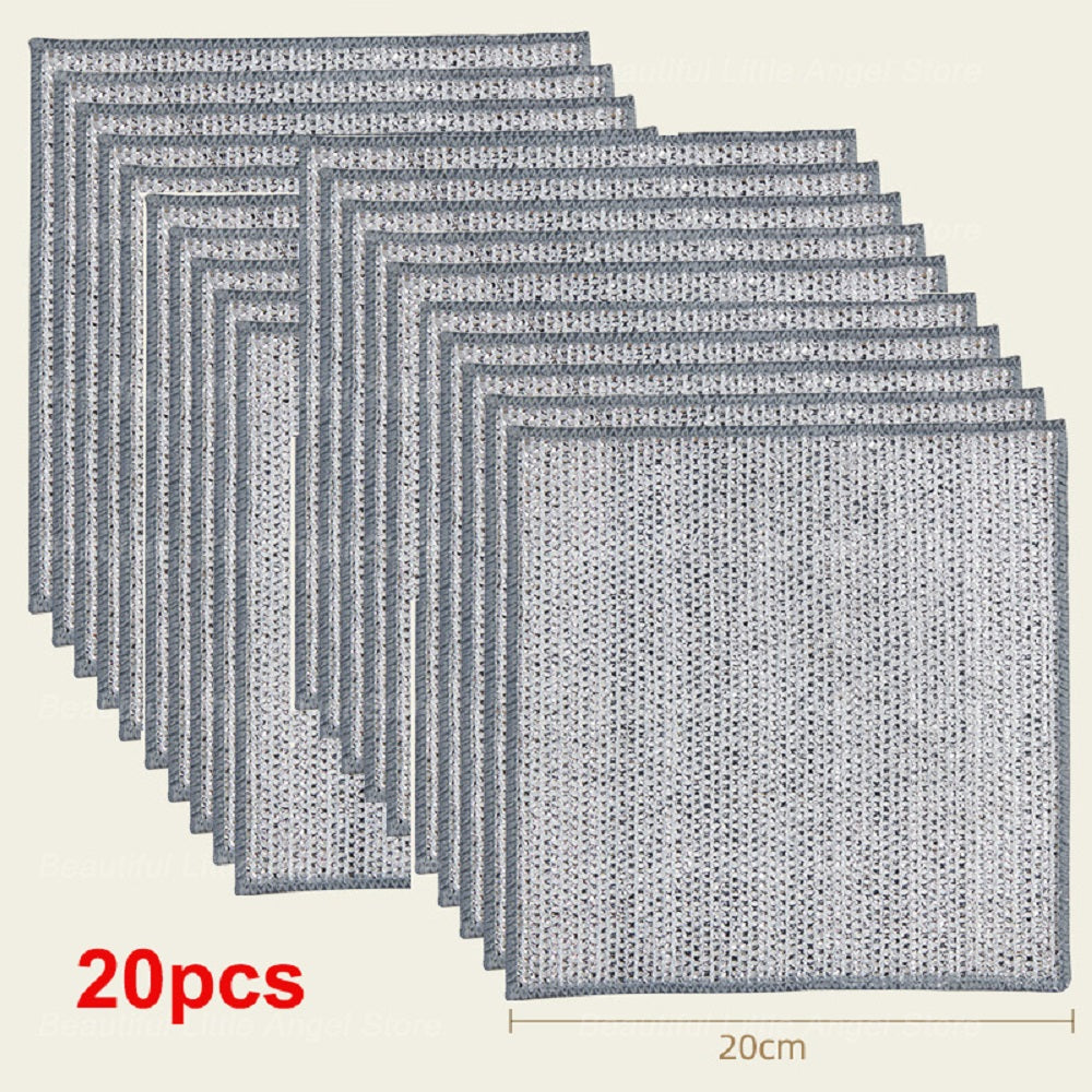 Double-layer Steel Wire Cloth Cleaning Cloths - The Grand Bazaar of Australia