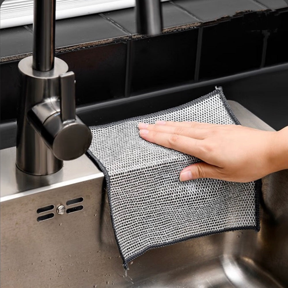 Double-layer Steel Wire Cloth Cleaning Cloths - The Grand Bazaar of Australia