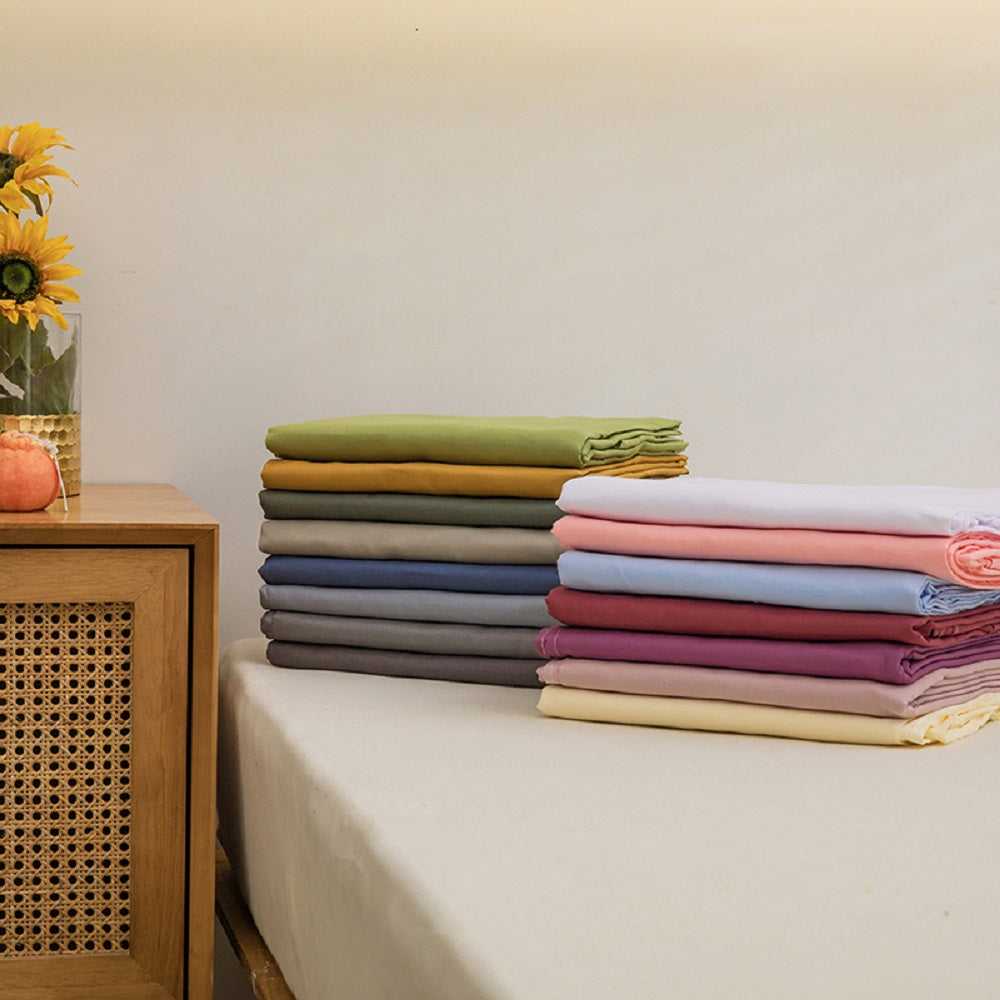 Soft Solid Color Bed Sheet for Double Bed - The Grand Bazaar of Australia