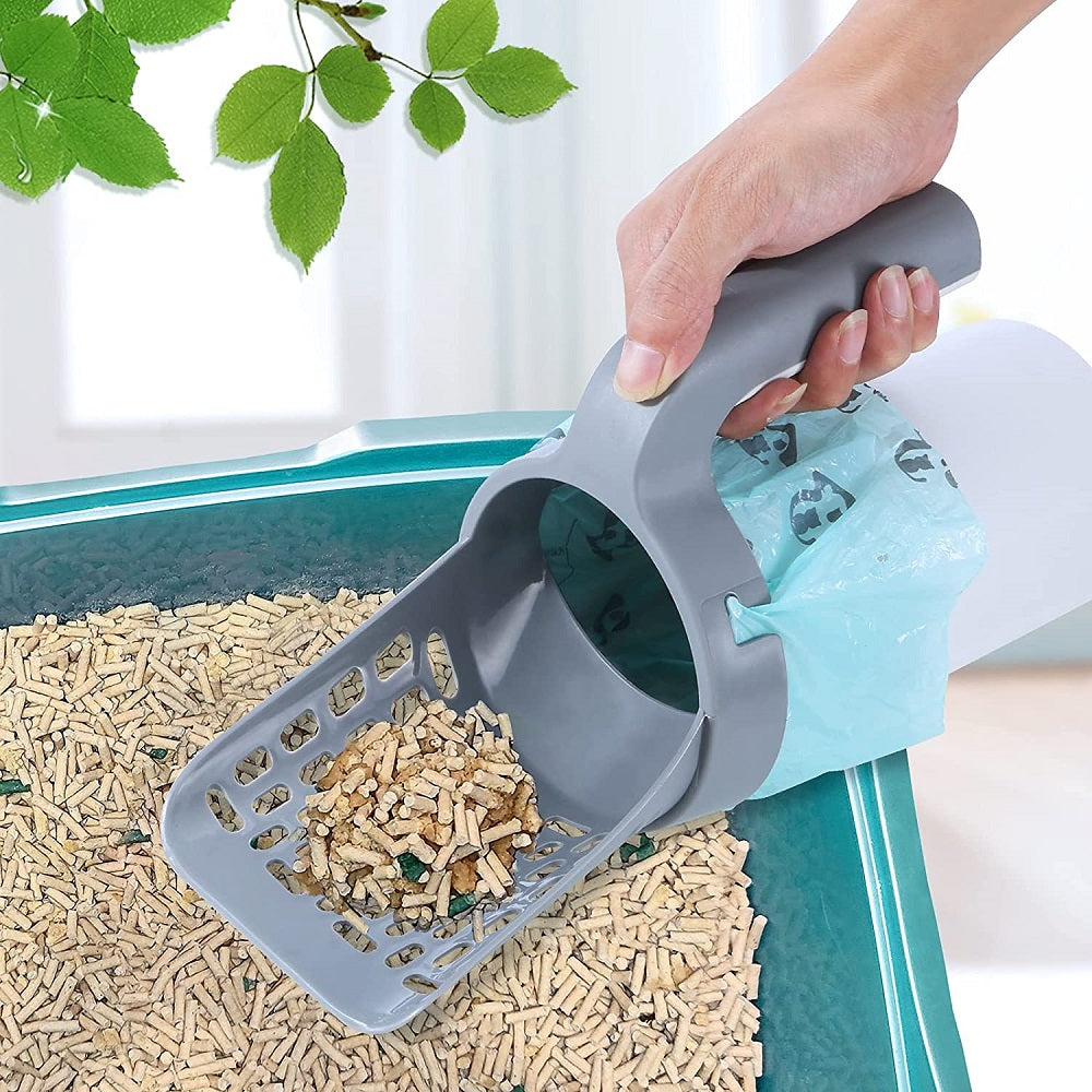 Self-Cleaning Cat Litter Shovel Scoop with Refill Bag - The Grand Bazaar of Australia
