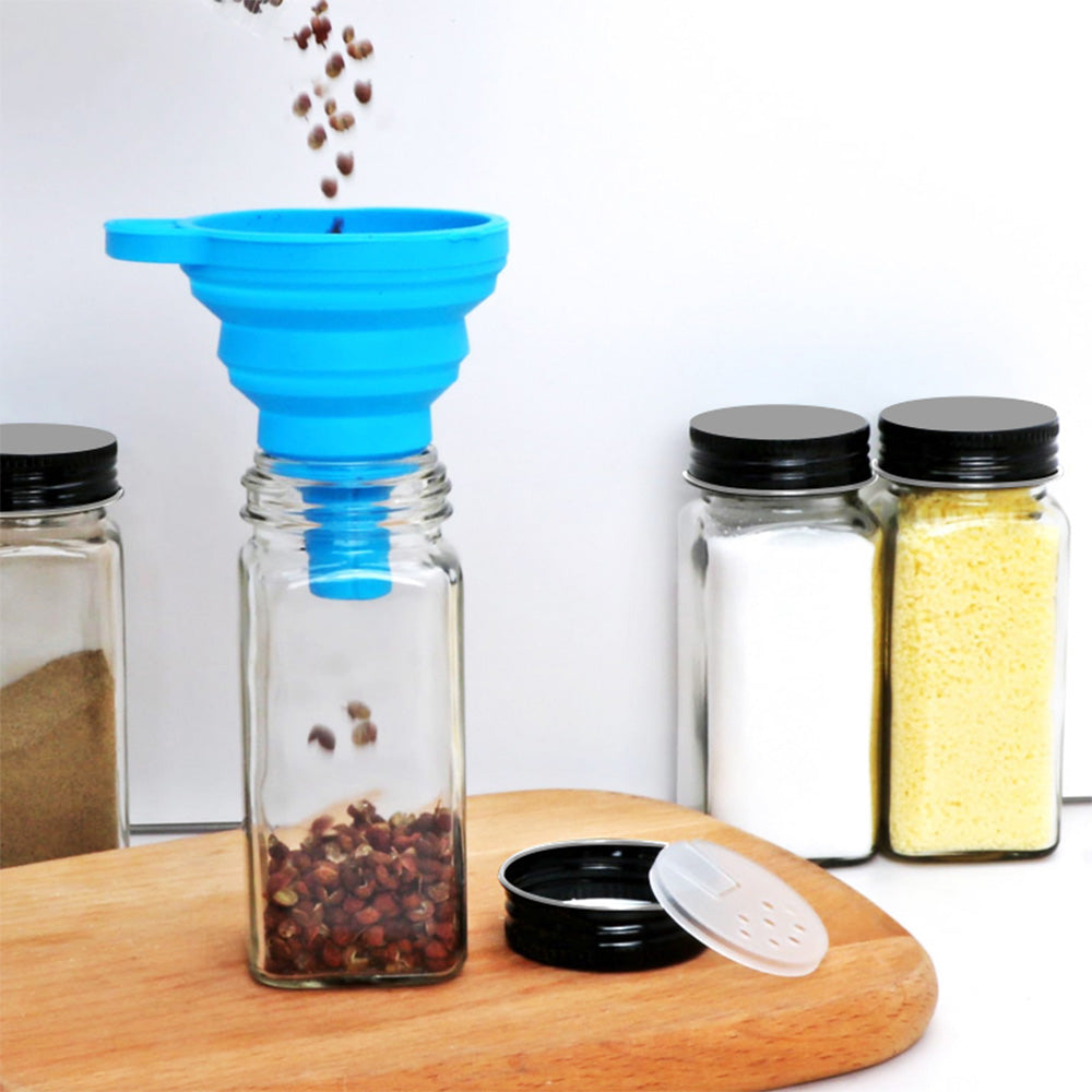 STORFEX 12-Pack 120ml Glass Spice Jars with Labels - The Grand Bazaar of Australia