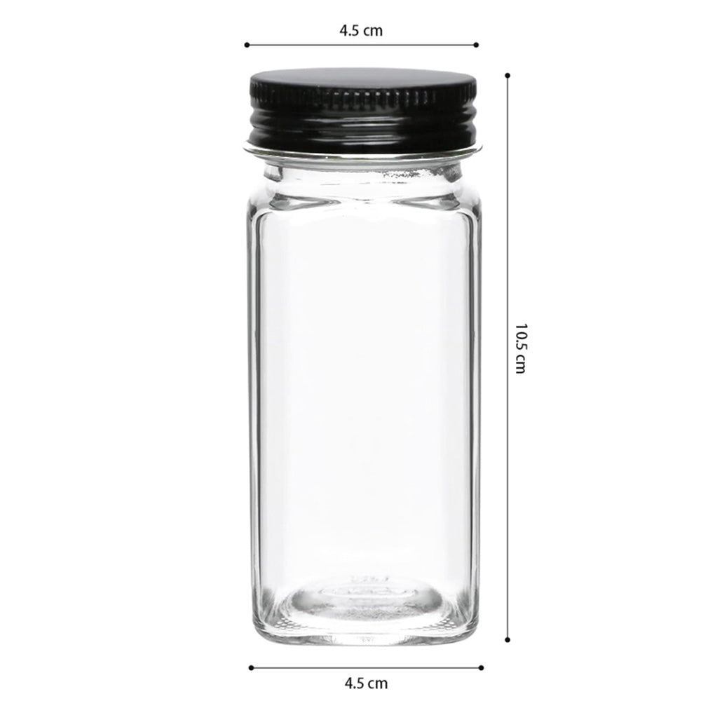 STORFEX 12-Pack 120ml Glass Spice Jars with Labels - The Grand Bazaar of Australia