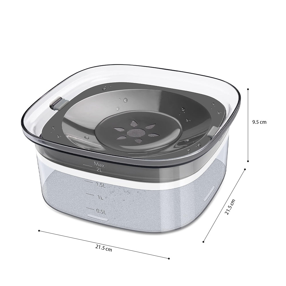 PETSWOL 2L No Spill Dog Bowl | Large Capacity, Slow Water Feeder for Clean and Healthy Drinking - The Grand Bazaar of Australia