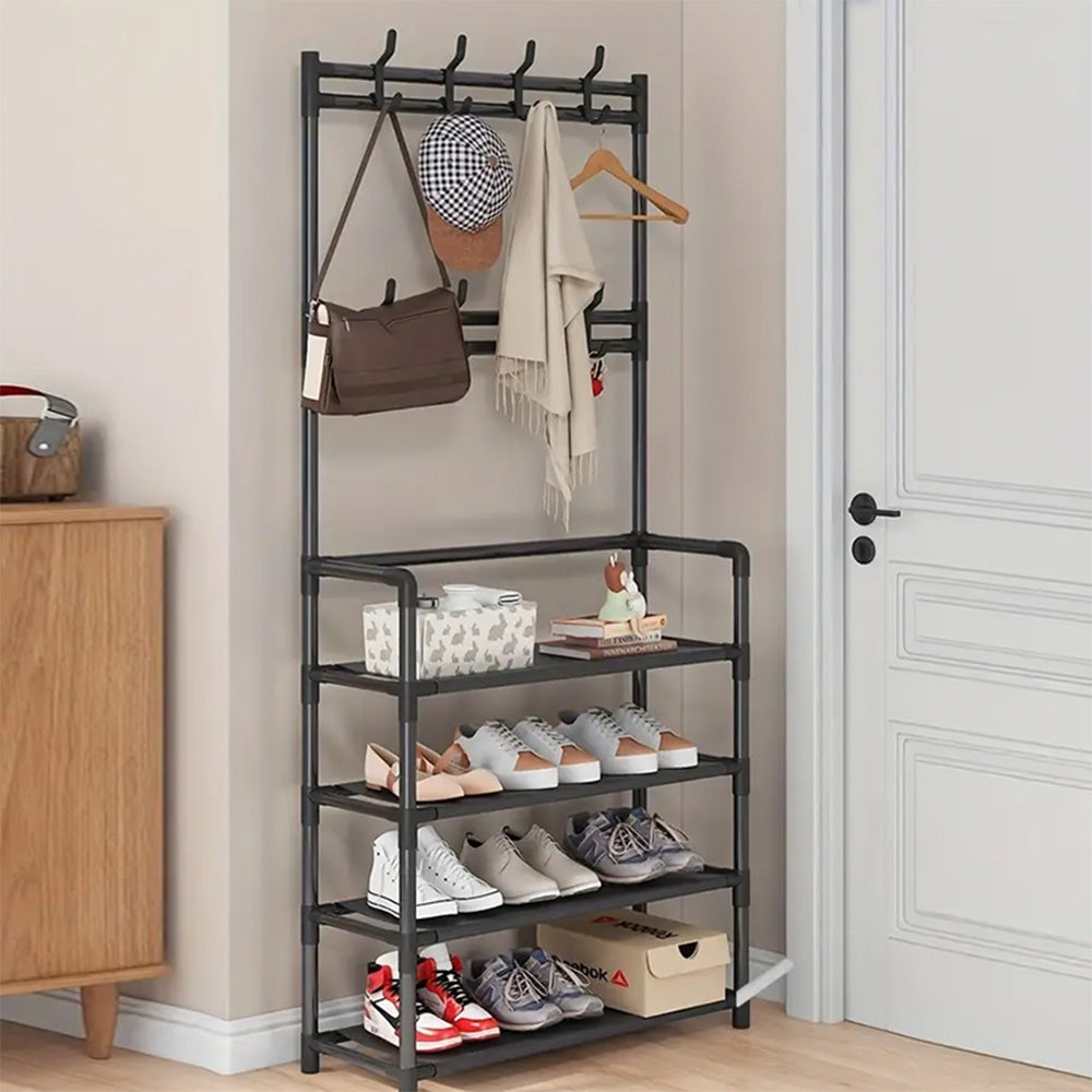 STORFEX 4-Tier 3-in-1 Coat Hanger and Shoe Rack - Organize Your Entryway with Style - The Grand Bazaar of Australia