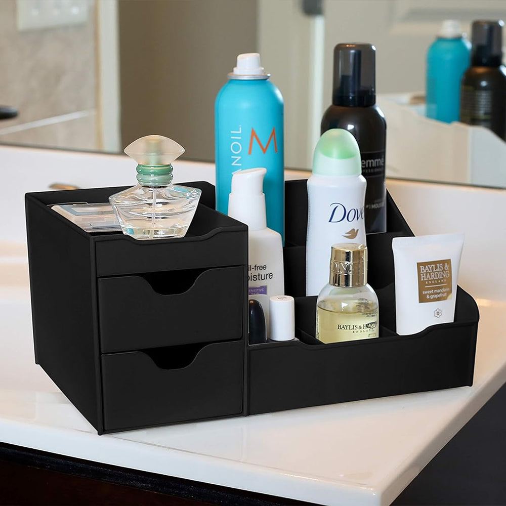 STORFEX Uncluttered Designs Large Black Vanity Organizer - The Grand Bazaar of Australia