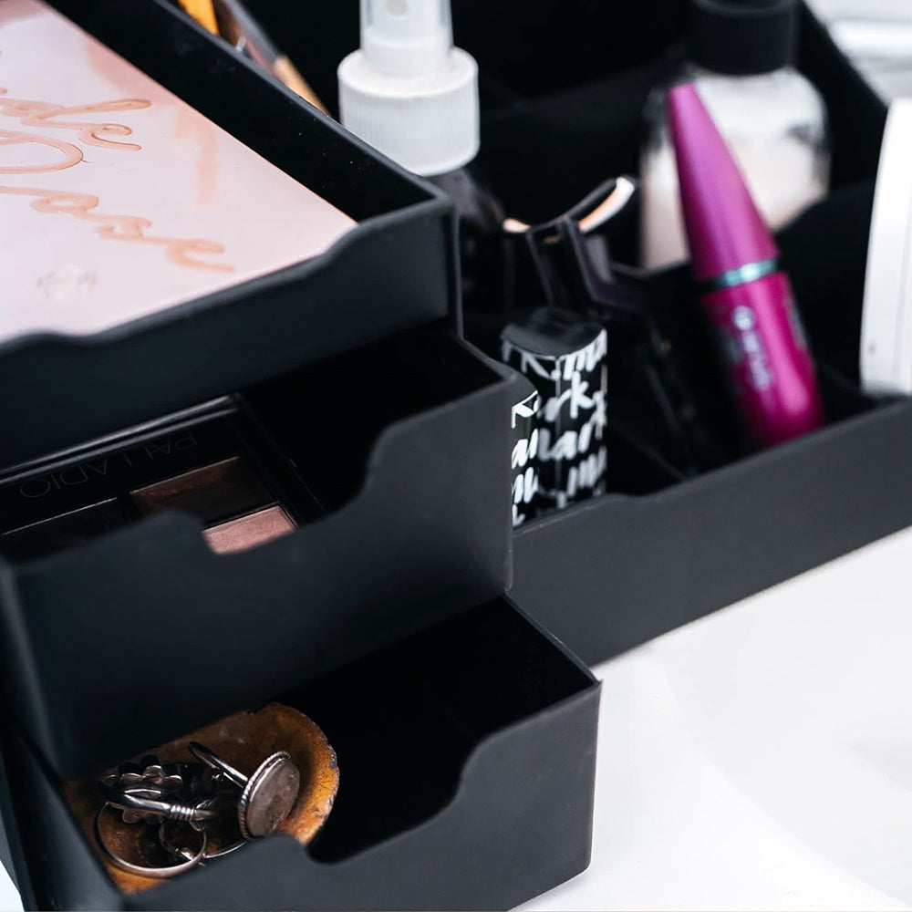 STORFEX Uncluttered Designs Large Black Vanity Organizer - The Grand Bazaar of Australia