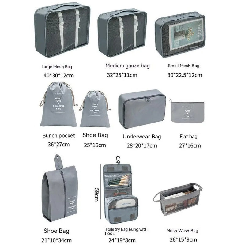 Travel Organizer Storage Bags Suitcase Packing Cubes Set - The Grand Bazaar of Australia