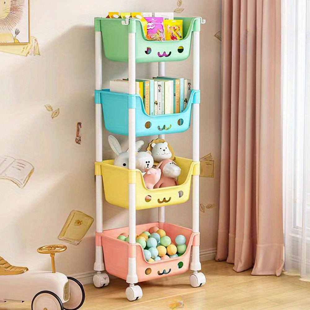 Storage Trolley Toy Rack Bookshelf Organizer Closet Snack - The Grand Bazaar of Australia