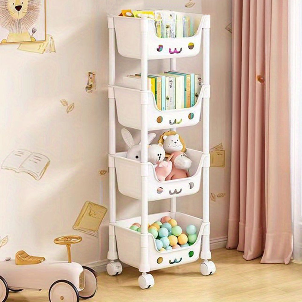 Storage Trolley Toy Rack Bookshelf Organizer Closet Snack - The Grand Bazaar of Australia