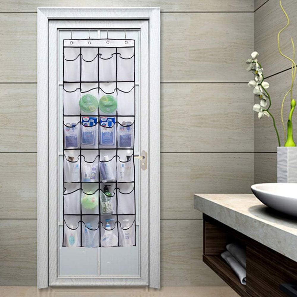 24 Grid Wall-Mounted Sundries Organizer with Mesh Pocket - The Grand Bazaar of Australia